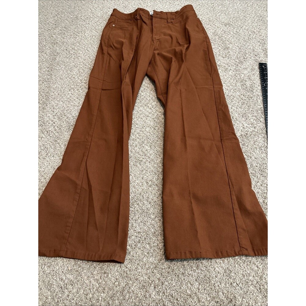 YMI Bootcut Women's size Large Dark Orange Pants Straight Leg. Casual